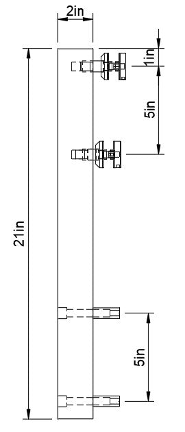 Adjustable Side Mount Post